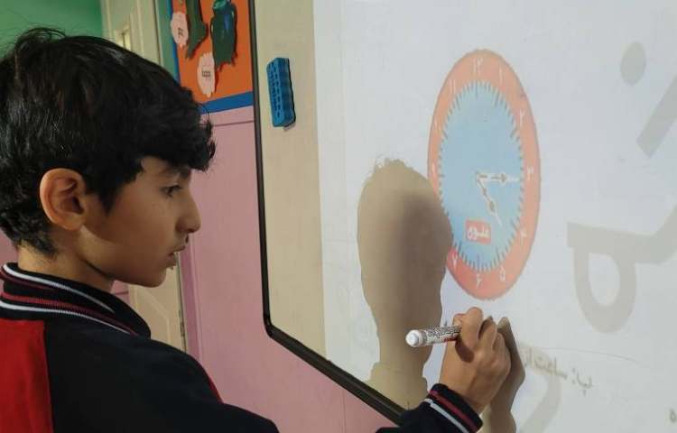 ریاضی تمرین ساعت گذشته و مانده