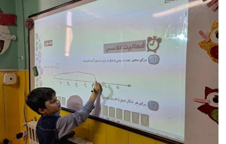 ریاضی: جمع و تفریق اعداد به کمک نی های ده تایی و یکی ساخته شده توسط دانش آموزان 2