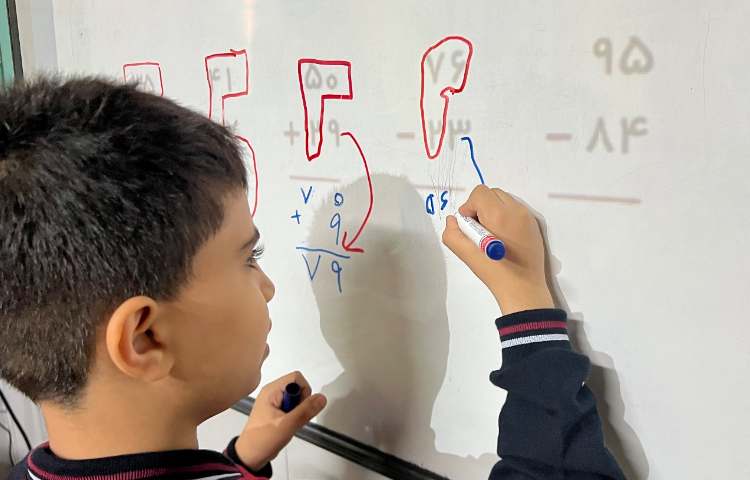 ریاضی، جمع و تفریق اعداد دو رقمی با کمک نی و روش فرآیندی 2