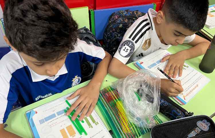 ریاضی، جمع و تفریق اعداد دو رقمی با کمک نی و روش فرآیندی 3