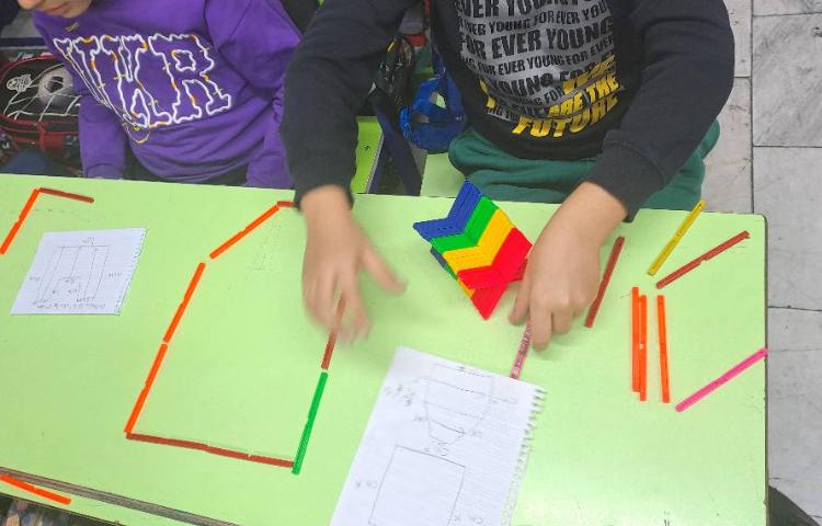 ریاضی دست ورزی با چوب خط جهت تثبیت مبحث محیط اشکال 4