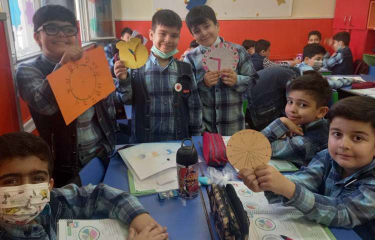 :ریاضی، دست ورزی مبحث ساعت در بعدازظهر، کلاس مریخ 2