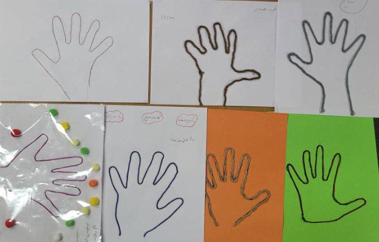 :ریاضی، دست ورزی مبحث محیط، محیط دست بچه ها 4