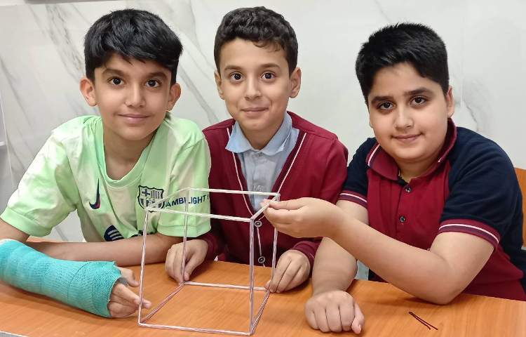 ریاضی - ساخت اشکال سه بعدی