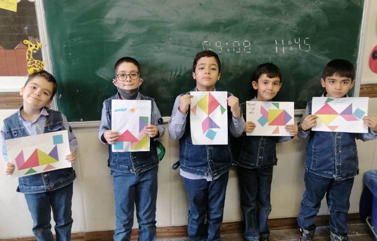 ریاضی : ساخت اشکال مختلف با تانگرام