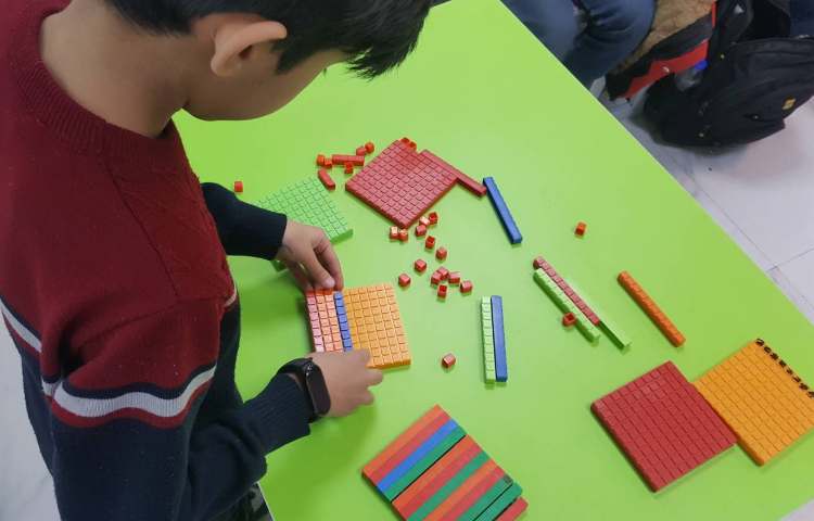 ریاضی -ساخت اعداد اعشاری به کمک کوئیزنر 2