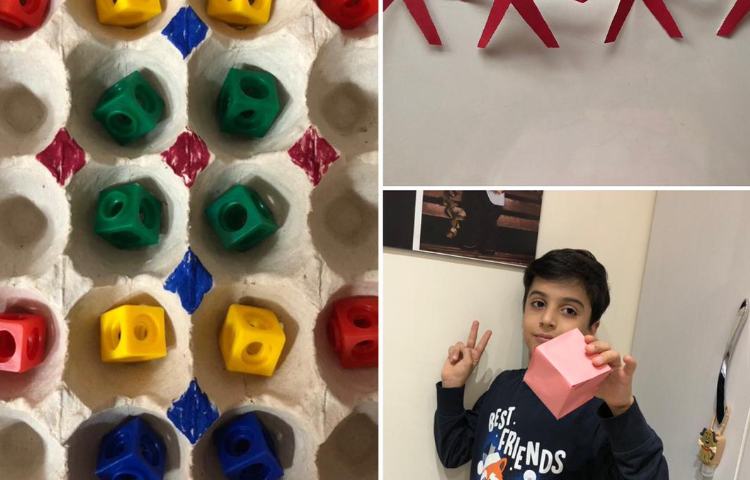 ریاضی سوم، آموزش مکعب و دست ورزی تقارن