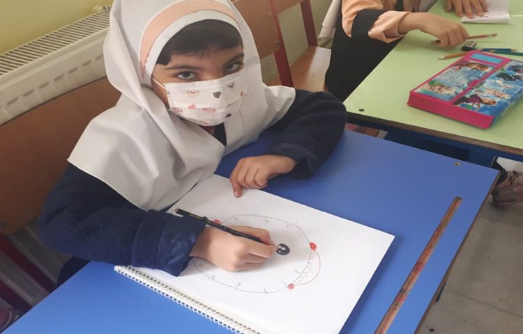 ریاضی طراحی ساعت و یادگیری دقیقه ها 2