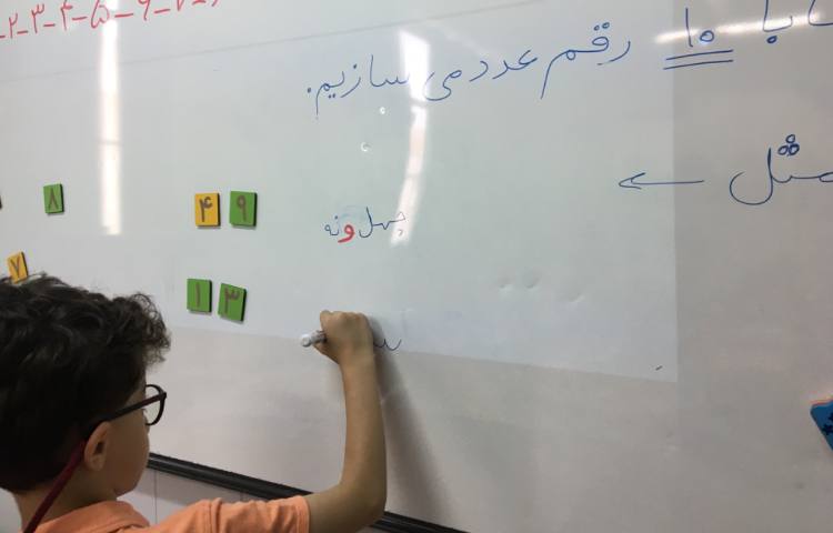 ریاضی، عدد نویسی با کارت 3