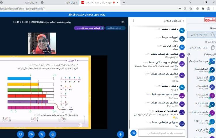 ریاضی ،فصل دو مرور فصل مبحث کسر 4