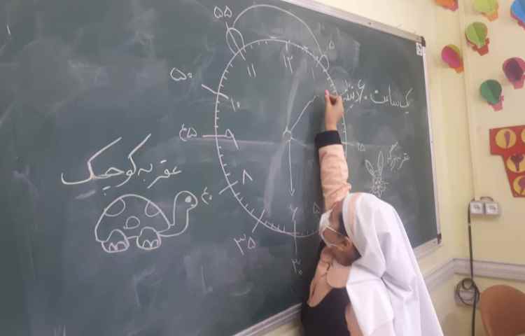 ریاضی مبحث الگویابی وساعت دقیقه ها 1