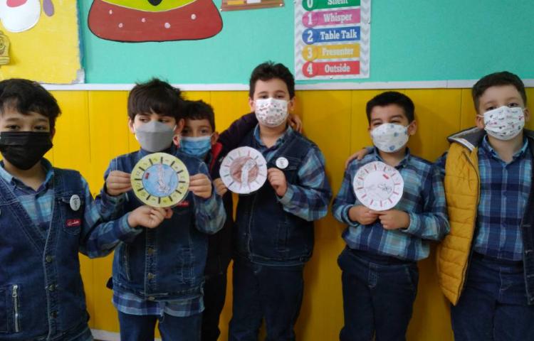 :ریاضی، مبحث ساعت، کلاس فضانوردان 2