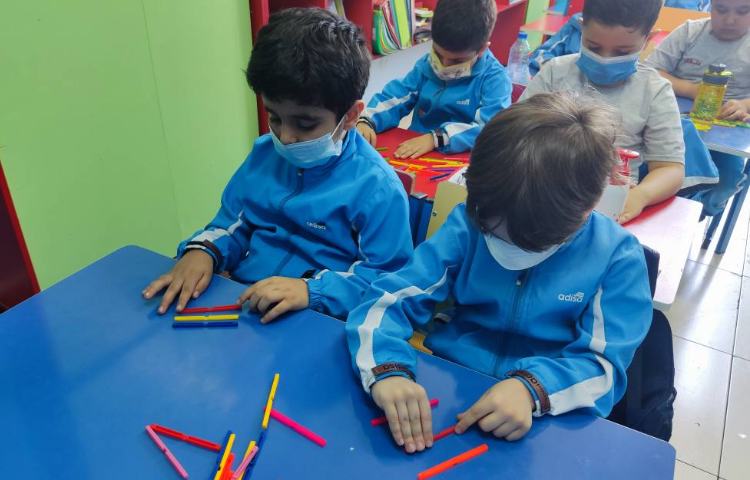 :ریاضی، مرور اعداد 1 تا 10 با استفاده از چوب خط 1