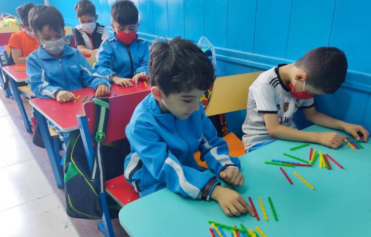 :ریاضی، مرور اعداد 1 تا 10 با استفاده از چوب خط 4