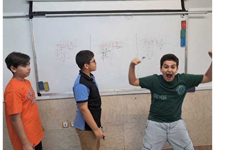 ریاضی مسابقه گروهی انجام تقسیم چکشی 2