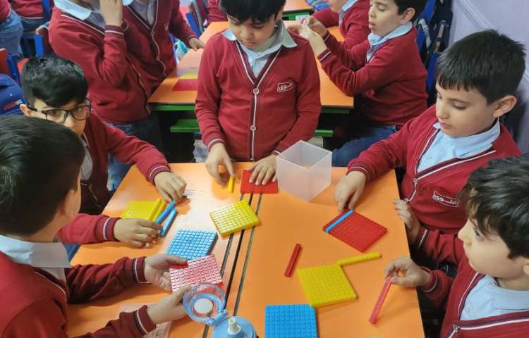 ریاضی مفهوم باز کردن دسته های ده تایی و صدتایی 3