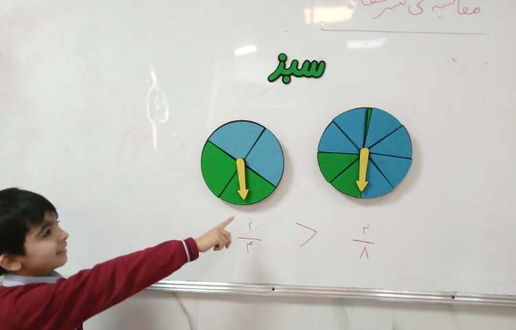 ریاضی- مقایسه ی کسرها 2