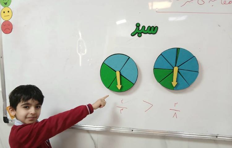 ریاضی- مقایسه ی کسرها 3