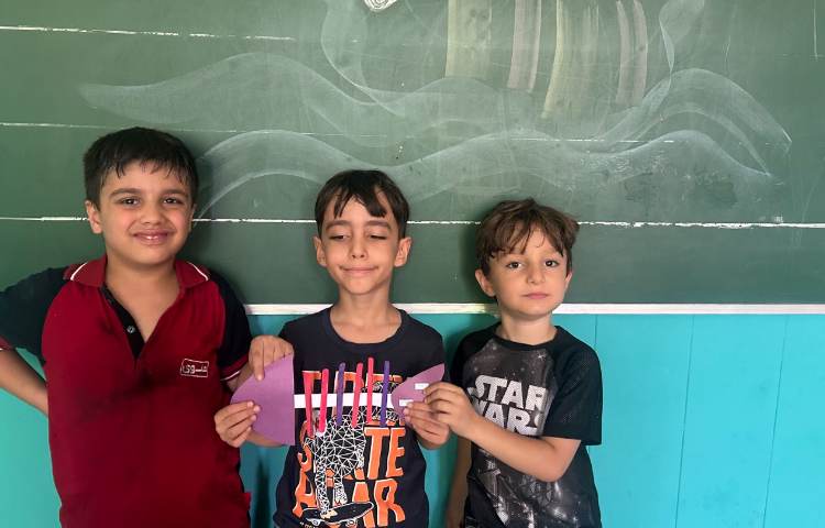 ریاضی ، کاردستی ماهی با آموزش الگو یابی 3