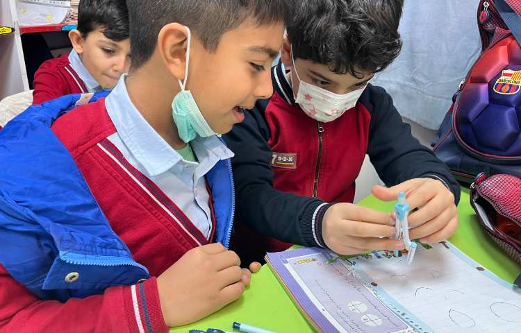 ریاضی : کار با پرگار 5