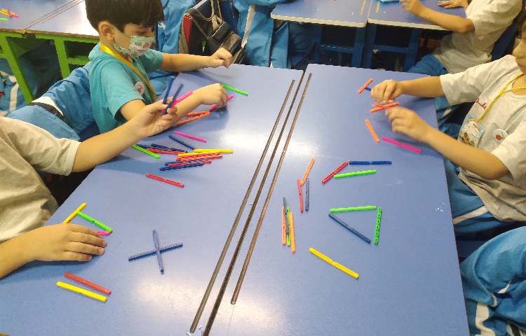 :ریاضی، کار با چوب خط 2