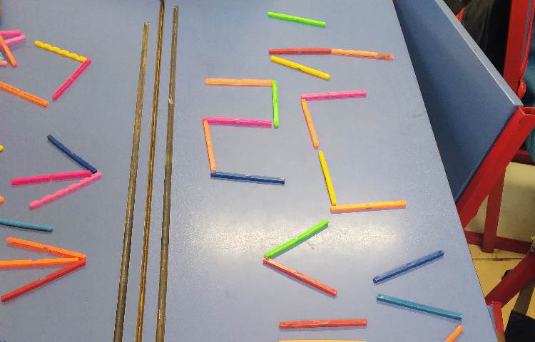 :ریاضی، کار با چوب خط 8