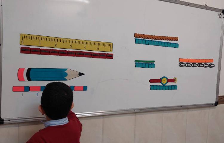 ریاضی - یادآوری مبحث اندازه گیری با مشارکت دانش آموزان 3
