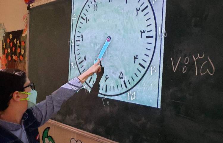 ریاضی : یادگیری ساعت و دقیقه