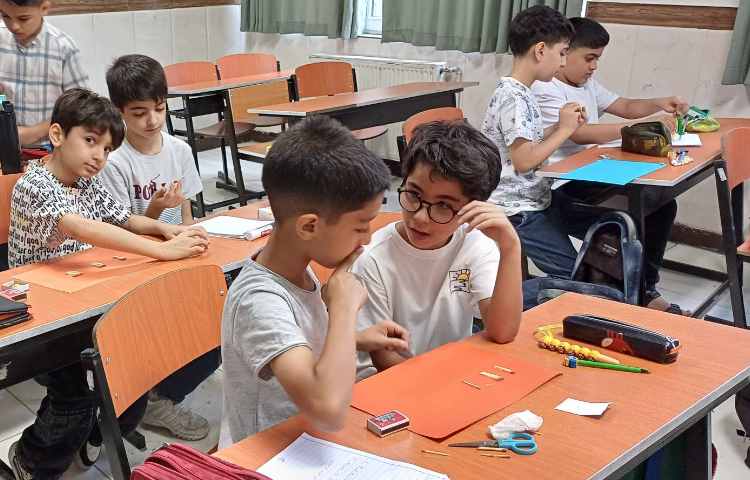 ریاضی یاد آوری الگو و قرعه کشی ساخت کاردستی 1