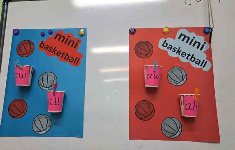 ریاضیMinibasket game to practice phonics 1