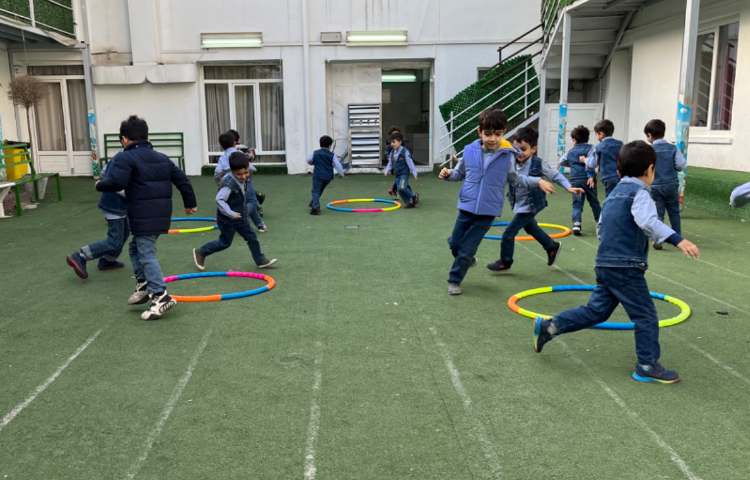 ریتم و گیم-کار با حلقه برای تقویت مهارت ادراکی حرکتی ،عمل و عکس العمل انجام شد 3