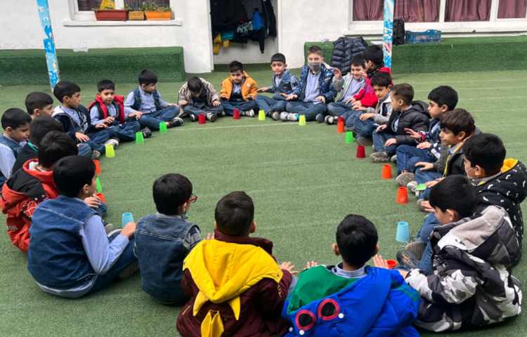 ریتم و گیم -کار با کاپ جهت هماهنگی چشم و دست/ توجه و تمرکز و هماهنگی گروهی انجام شد