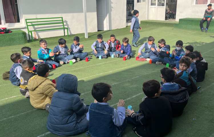 ریتم و گیم -کار با کاپ جهت هماهنگی چشم و دست/ توجه و تمرکز و هماهنگی گروهی انجام شد 1