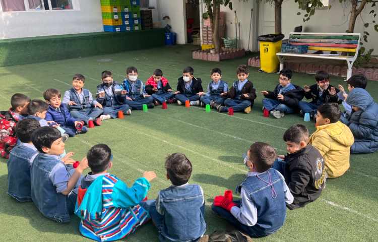 ریتم و گیم -کار با کاپ جهت هماهنگی چشم و دست/ توجه و تمرکز و هماهنگی گروهی انجام شد 2