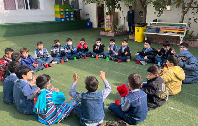 ریتم و گیم -کار با کاپ جهت هماهنگی چشم و دست/ توجه و تمرکز و هماهنگی گروهی انجام شد