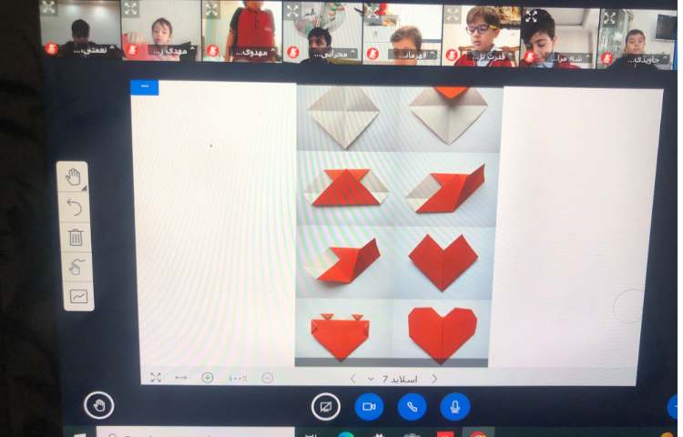 زبان‌آموزی:برای تفهیم یادگیری نشانه (ق) اوریگامی قلب درست شد. 1