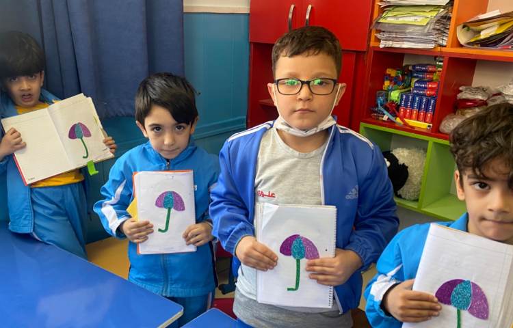 :زبان آموزی، آموزش صدای (چ) و ساخت کاردستی چتر 2