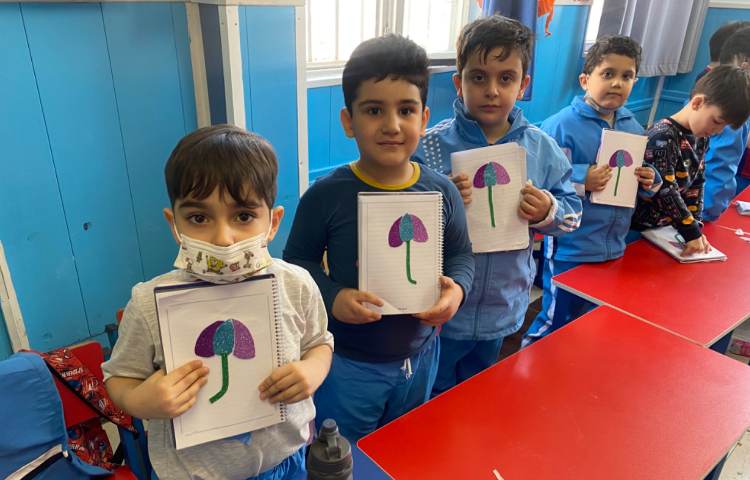 :زبان آموزی، آموزش صدای (چ) و ساخت کاردستی چتر 3