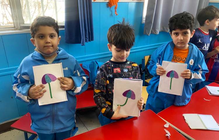 :زبان آموزی، آموزش صدای (چ) و ساخت کاردستی چتر 4