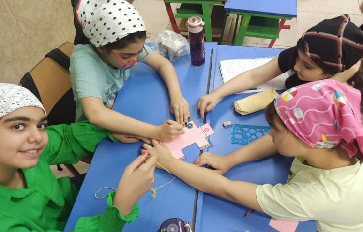 زنگ بازی ریاضی اندازه گیری محیط با استفاده از کاموا 2