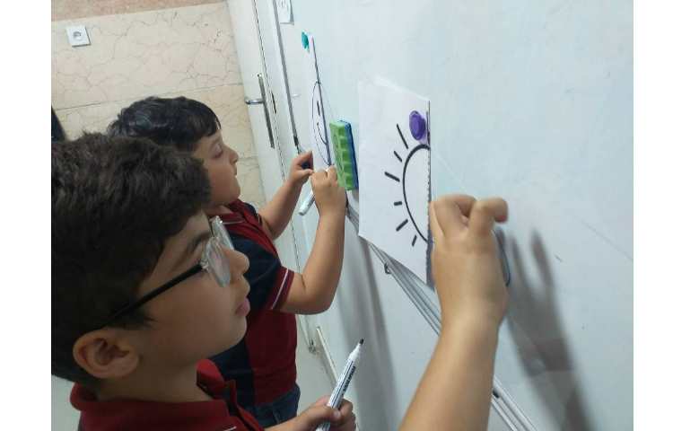 زنگ بازی هدفمند و تلفیق با درس ریاضی مبحث تقارن کلاس پیش 2 1