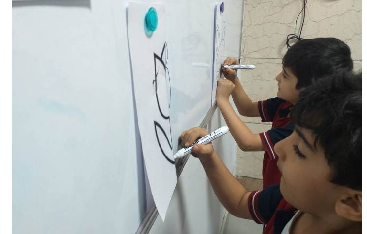 زنگ بازی هدفمند و تلفیق با درس ریاضی مبحث تقارن کلاس پیش 2 4