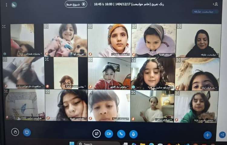 زنگ تفریح با دانش آموزان