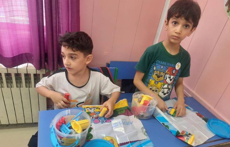 : زنگ تفریح، ساخت تابلوی طبیعت با خمیر 2