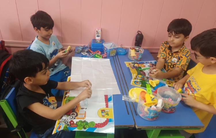 : زنگ تفریح، ساخت تابلوی طبیعت با خمیر