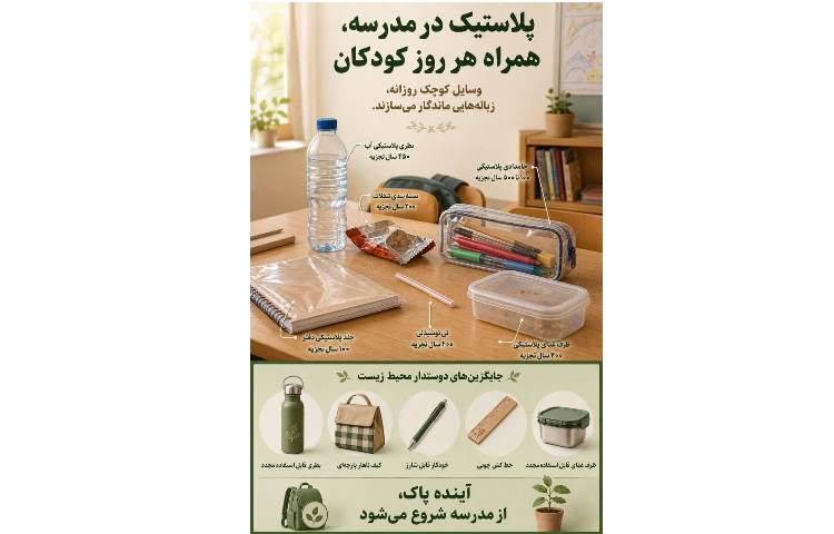زنگ خطر پلاستیک در کیف مدرسه دانش‌آموزان