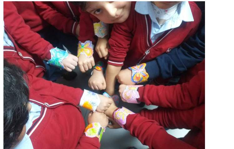 زنگ خوانداری تثبیت آموزش هم آغاز صدای " پ" ساخت دست بند به شکل پروانه 10