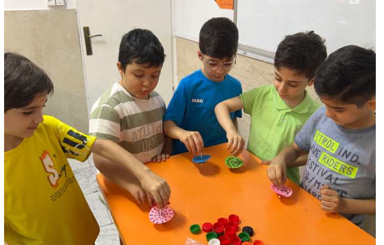 زنگ دست سازه ساخت فرفره با مواد بازیافتی 3