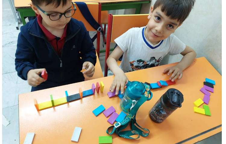 زنگ دومینو تکنیک باله رنگی ،پیش 1 دهقان 2