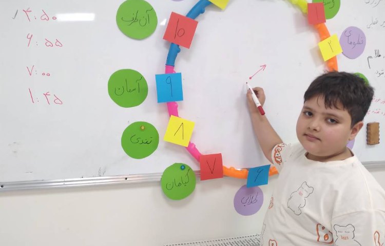 زنگ ریاضی:تمرین و تکرار ساعت و تقویت جمله سازی 2